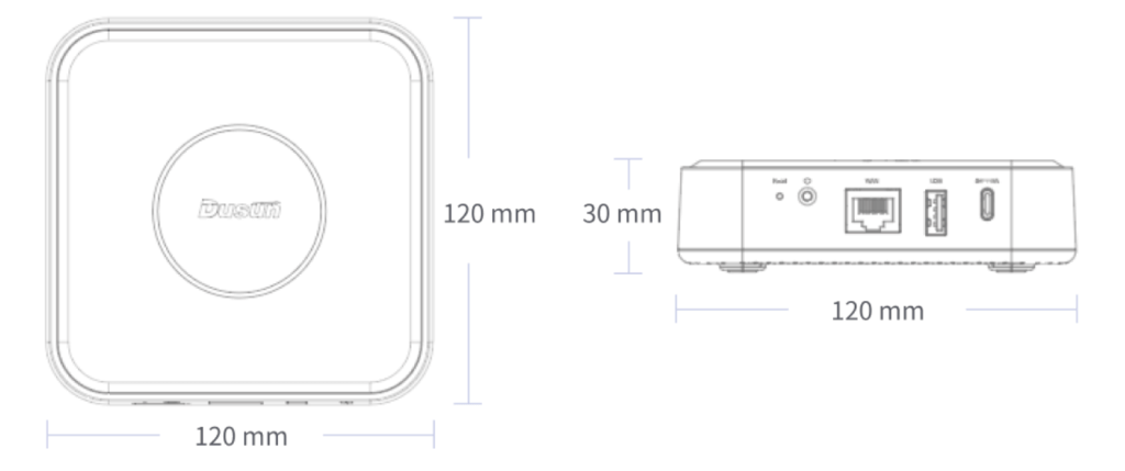 DSGW-210 IoT gateway dimension and sizes