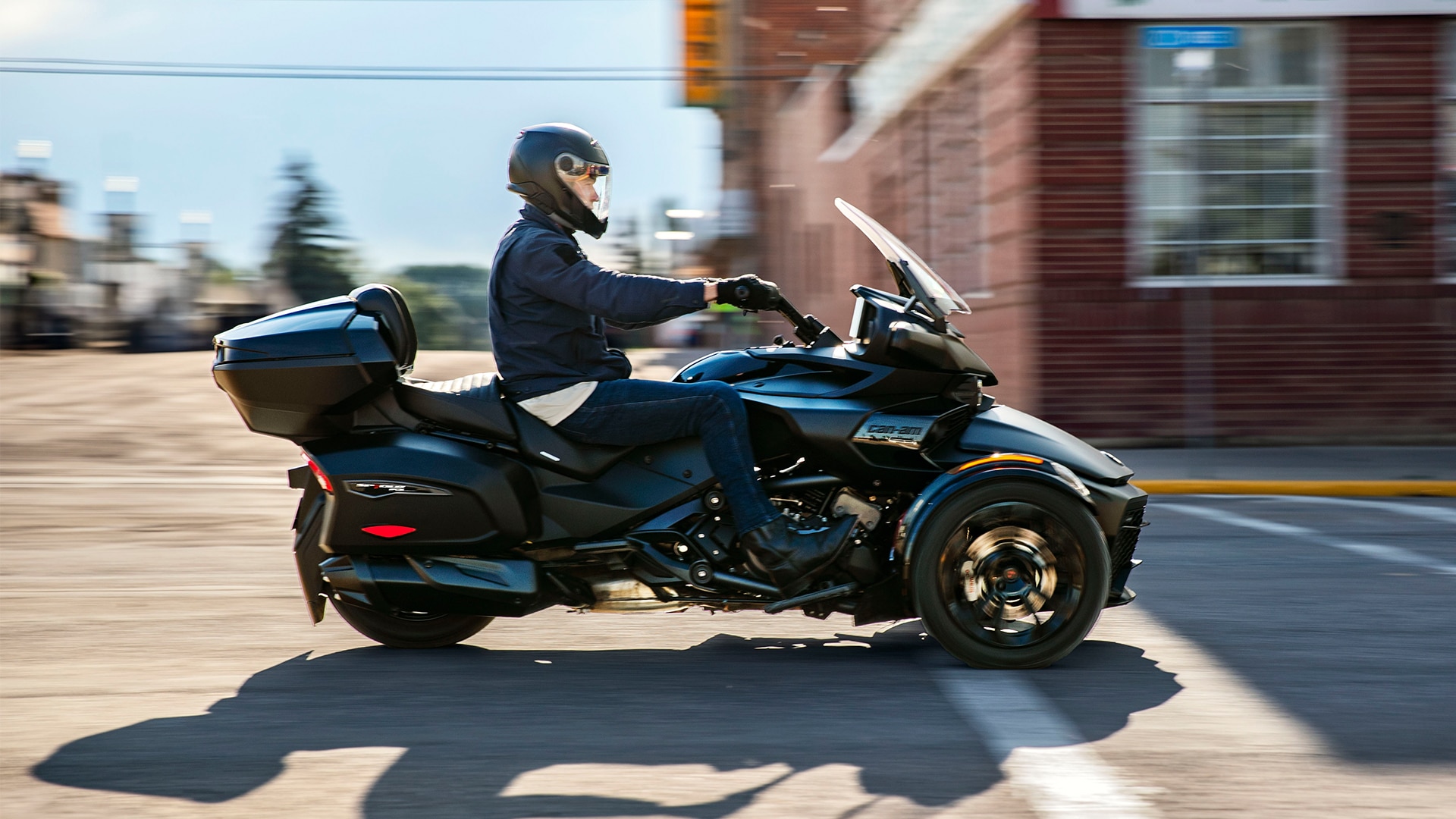 Man riding on his Can-Am Spyder F3